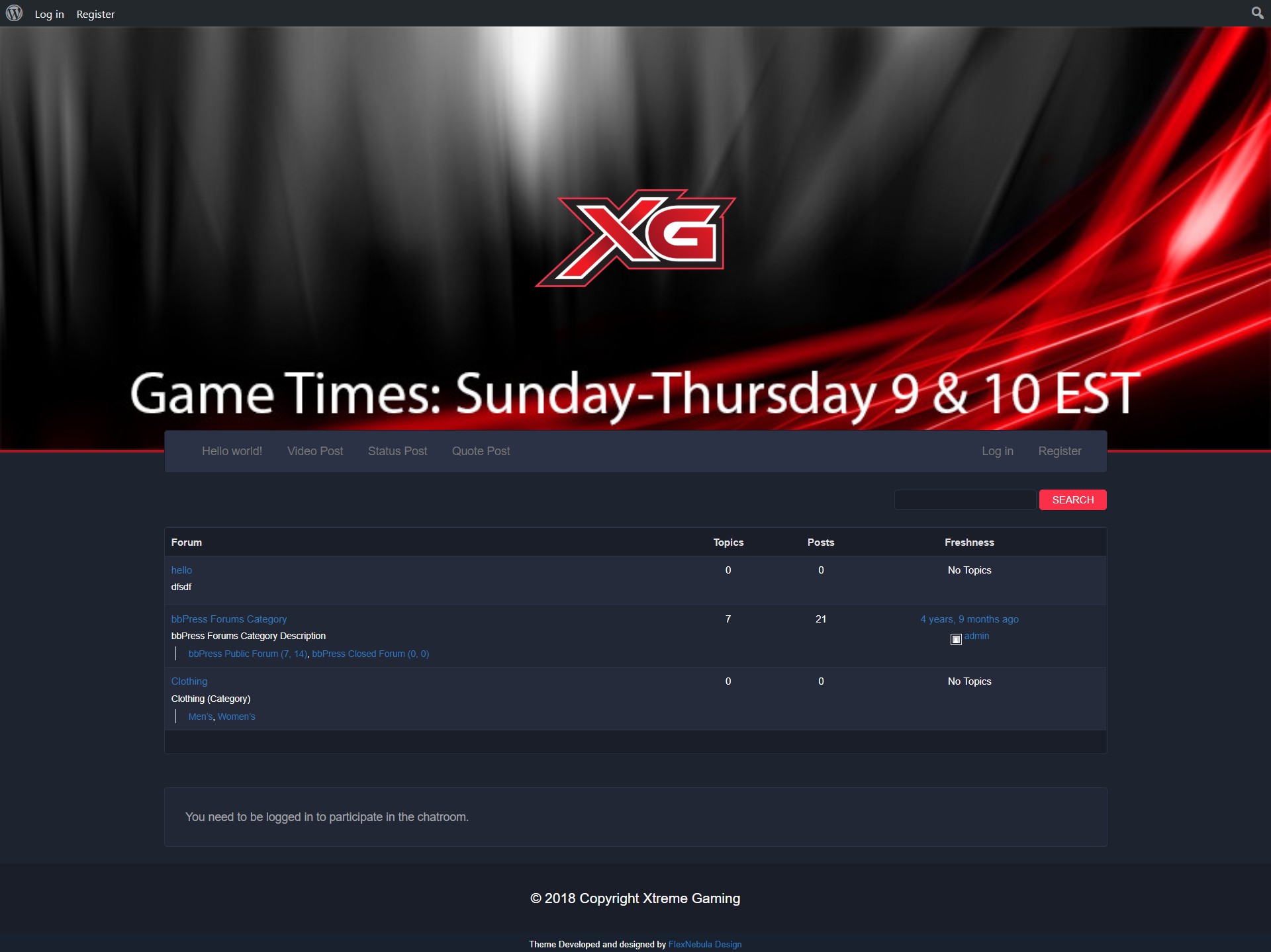 Xtreme Gamings Forums - FlexNebula Design